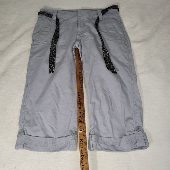The North Face Cargo Pants Womens Sz 10 Gray Convertible Rollup Style AV2U Hike - Picture 8 of 16